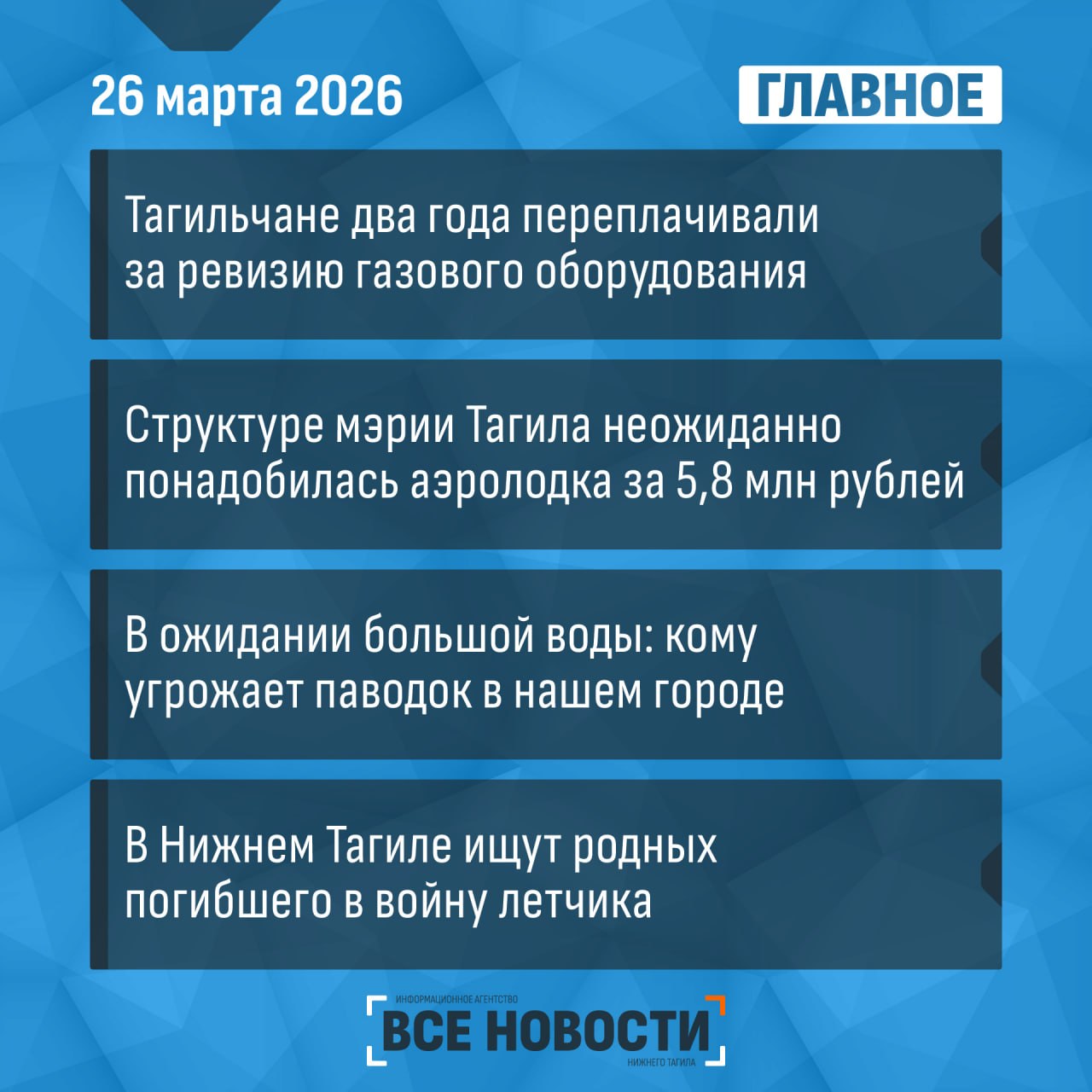 Чем запомнится уходящий четверг, 26 марта - максимально коротко: