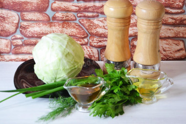 Вкусный и легкий салат из капусты за 15 минут