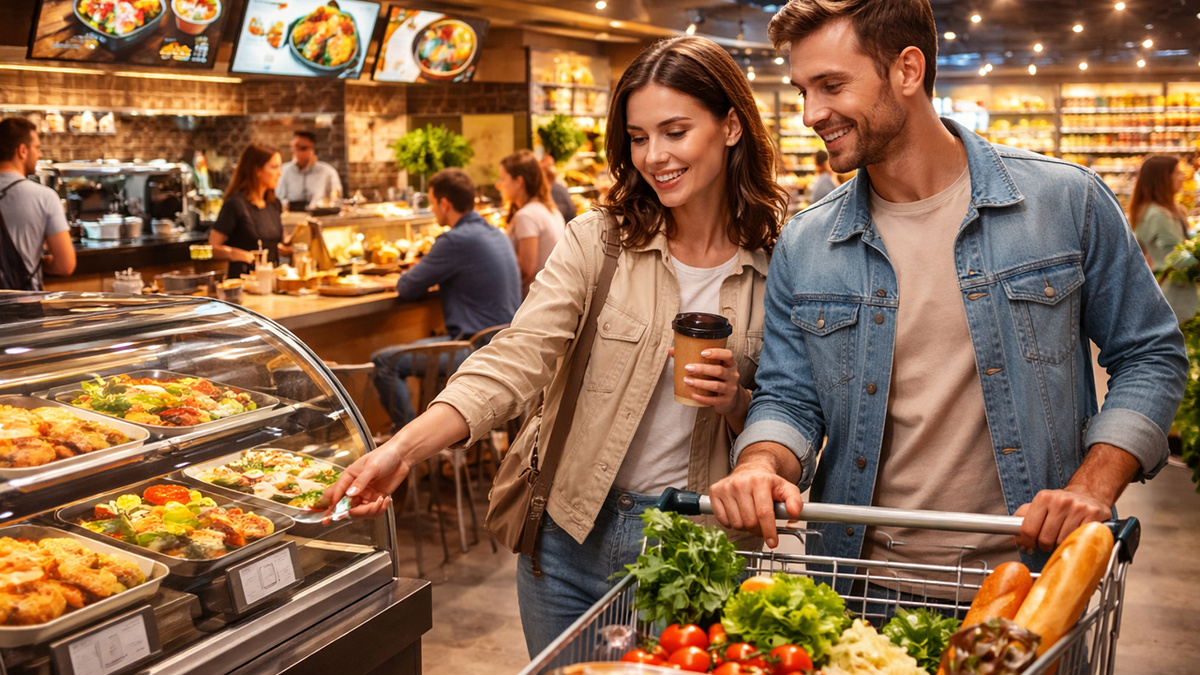 Магнит запускает новый формат магазинов: встречи шопинга и уютного кафе