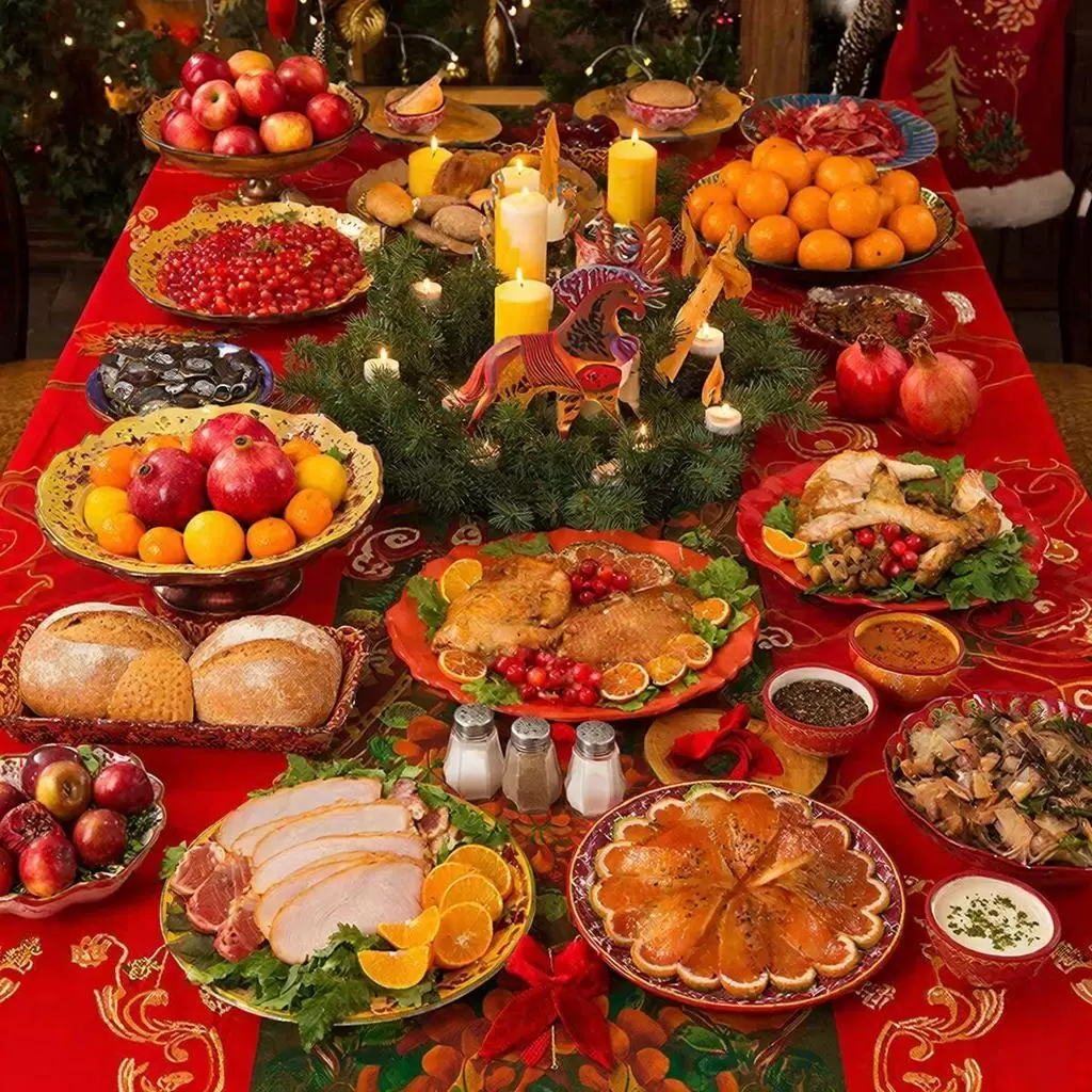 Как подготовить новогодний стол 2026 для Огненной Лошади