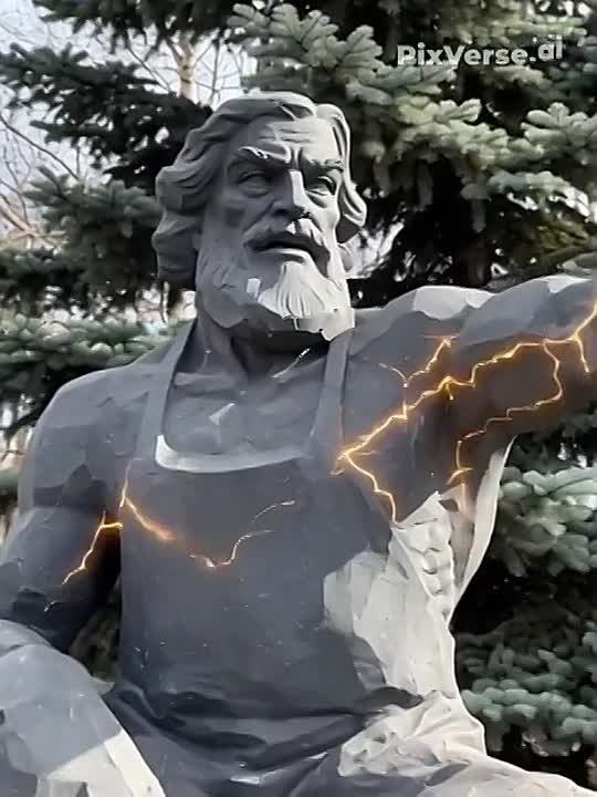 Доброе утро, друзья! Скульптуры в Парке металлургов продолжают "оживать"