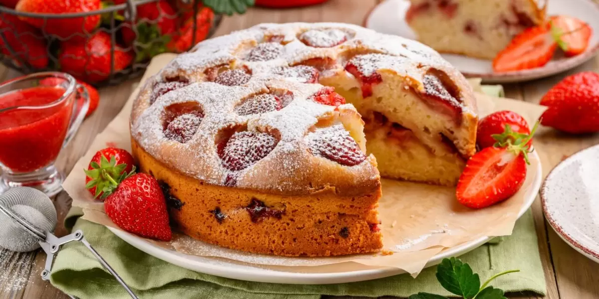 Летняя шарлотка с клубникой: кулинарный шедевр на вашем столе