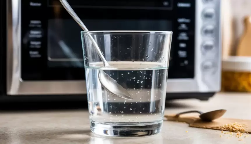 Как простая ложка помогает избежать перегрева воды в микроволновке?