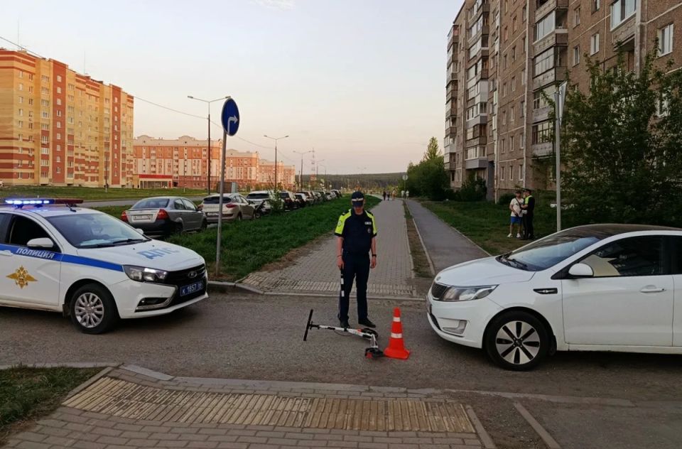На Гальянке 26-летняя девушка на Kia Rio сбила 6-летнего мальчика, который ехал по тротуару на самокате