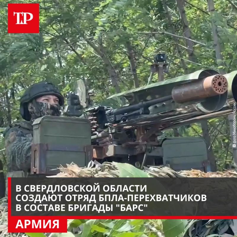 В составе добровольческой бригады «БАРС» Свердловской области формируют специализированный отряд мобильных огневых групп, который будет заниматься защитой предприятий региона от угроз атак беспилотников