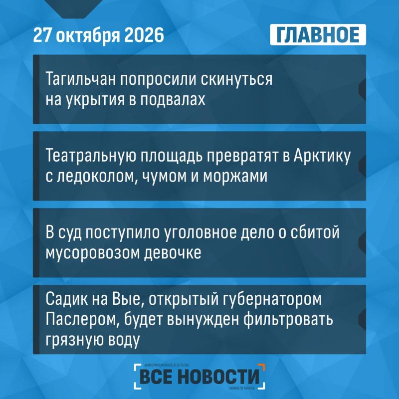 О главном за день - коротко: